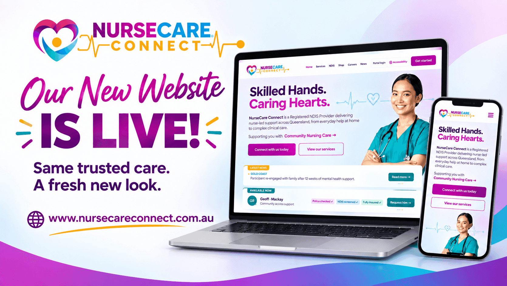 Our new website and online shop are live