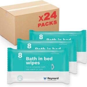 Reynard Bath In Bed Wipes Soft Pack 8 Wipes - Carton of 24