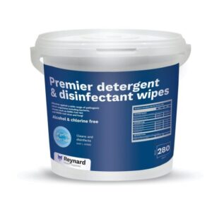 Reynard Premier Detergent & Disinfectant Wipes 280 Pack